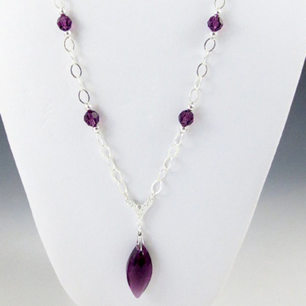 Crystal and Sterling Silver Necklace